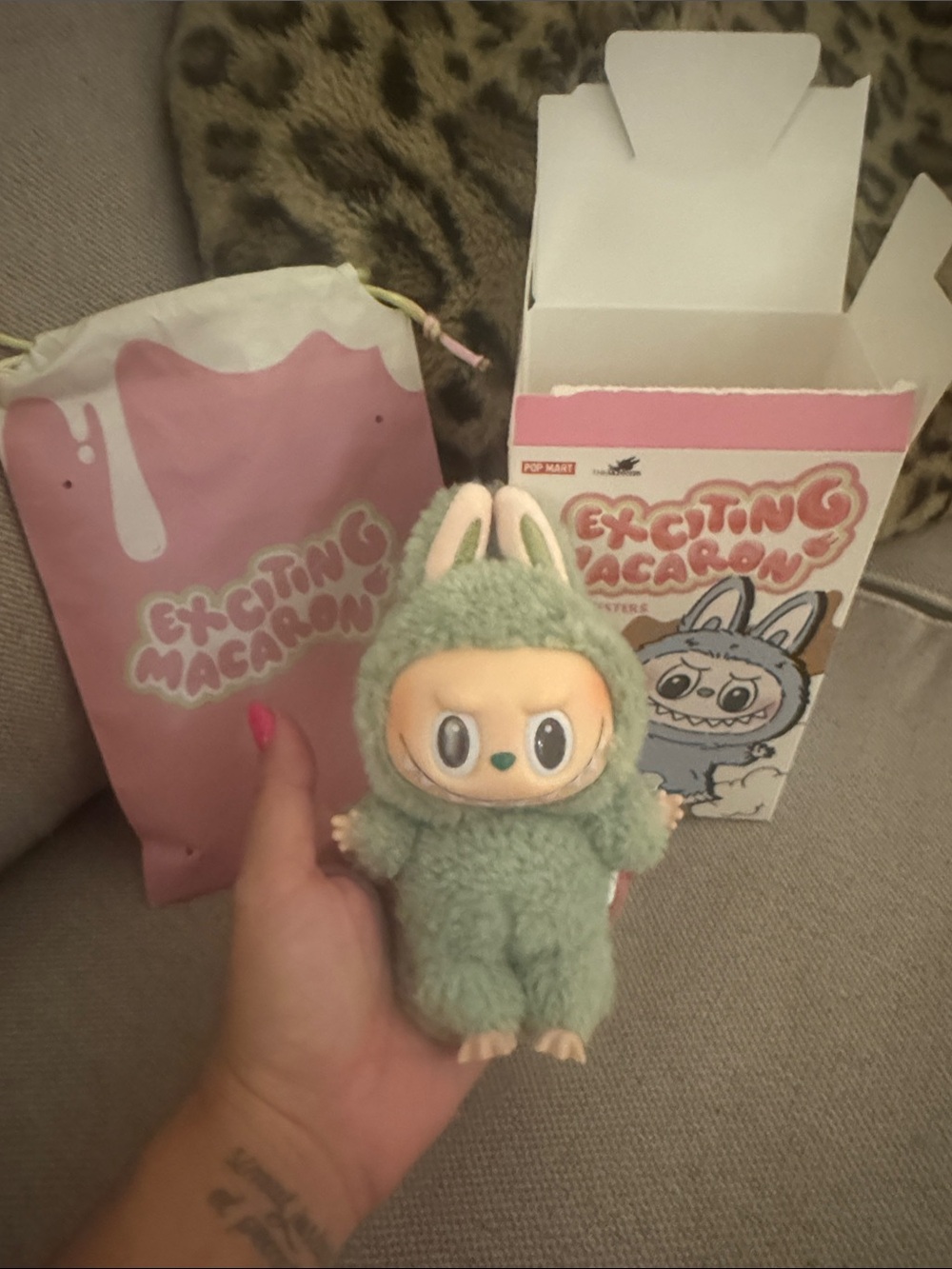 Labubu Exciting Macaron green grape